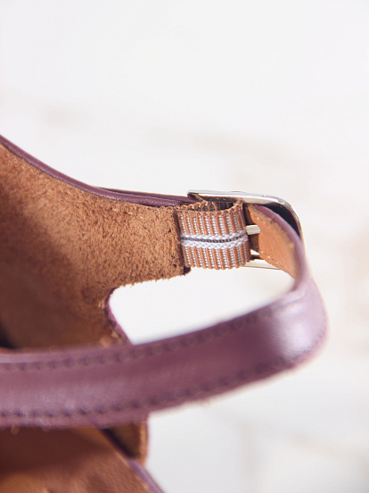 картинка Босоножки ED'ART 5033.23663'br. Гнилая вишня+коричневый от интернет магазина