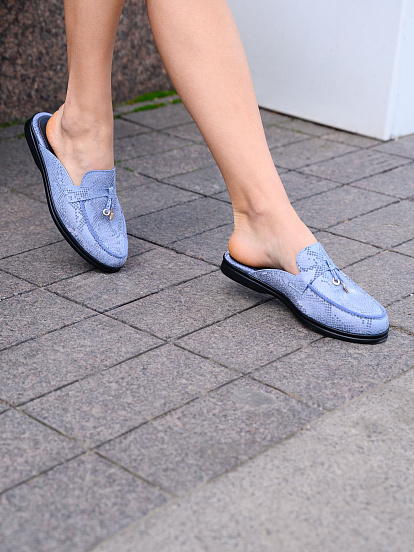 картинка Мюли ED'ART 1070.2614'bl. голубая мамба от интернет магазина