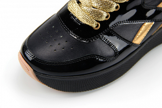 картинка Кроссовки ED'ART 132.omega.lacq-gold от интернет магазина