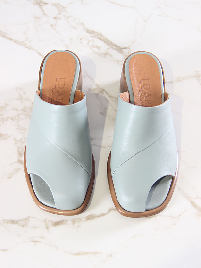 картинка Сабо ED'ART 5300.23663'be. Авокадо лион+коричневый от интернет магазина