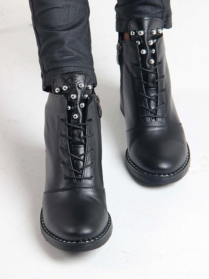 картинка Ботильоны ED'ART 244.vena.black от интернет магазина