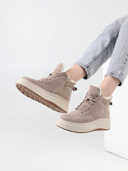 картинка Ботинки ED'ART 260.windy'be. каменный замш от интернет магазина