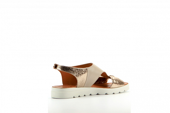 картинка Босоножки ED'ART 1053.115'w.gold/beige. от интернет магазина