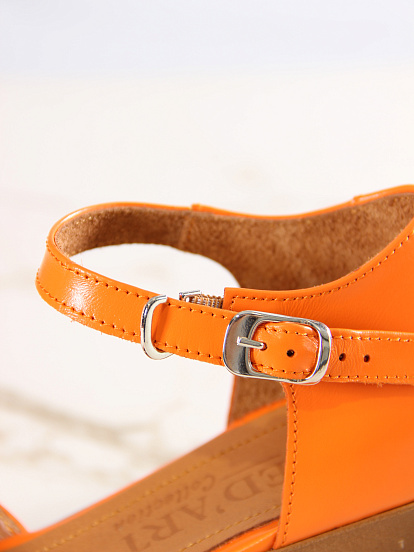 картинка Босоножки ED'ART 5033.23663'bе.Оранжевый+коричневый от интернет магазина