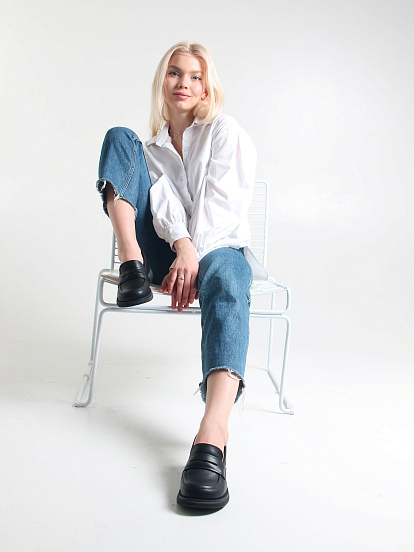 картинка Лоферы туфли ED'ART 175.патриция'bl. черный от интернет магазина