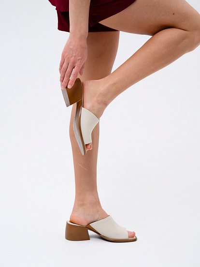 картинка Босоножки ED'ART 4012.23663'br. Бежевый+ коричневый от интернет магазина