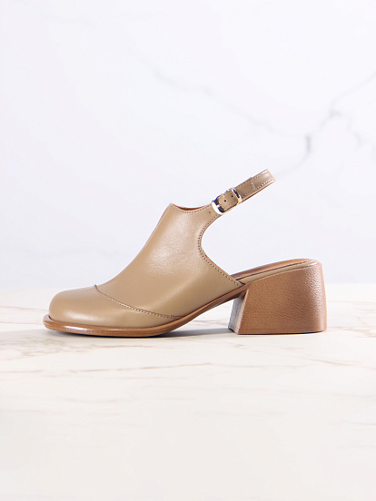 картинка Босоножки ED'ART 5133.23663'be. Круассан майами+коричневый от интернет магазина