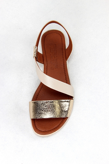 картинка Босоножки ED'ART 1050.111.gold/beige R от интернет магазина