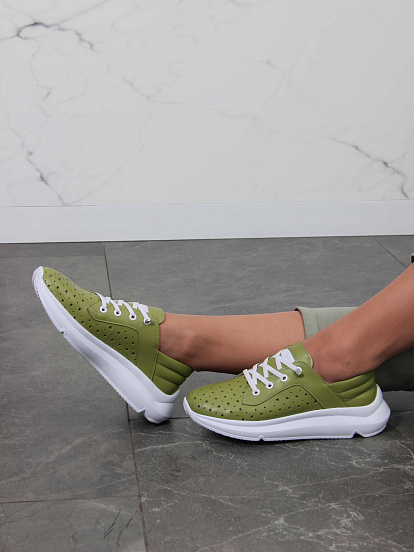 картинка Кроссовки ED'ART 168.236143w. Авокадо от интернет магазина
