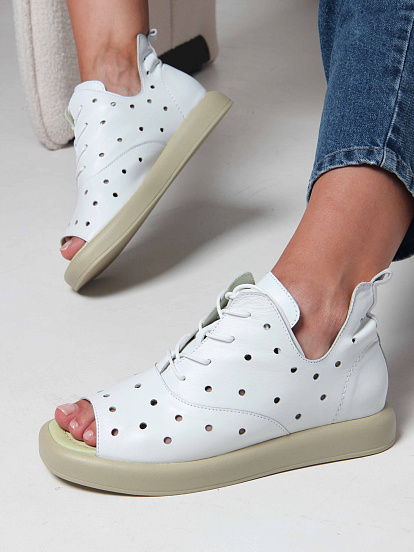 картинка Босоножки ED'ART 1059.0132'gr. Белый зеленый от интернет магазина