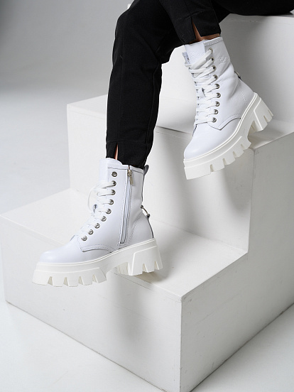 картинка Ботинки ED'ART 329.зиплайн'w. белый от интернет магазина