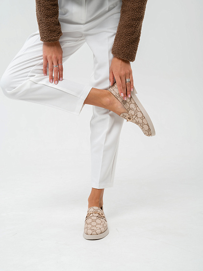 картинка Лоферы туфли ED'ART 172.1841'be. бежевый гуччи от интернет магазина