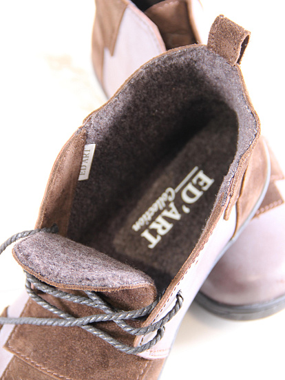 картинка Ботинки ED'ART 305.Ната'bl. Вакса коричневая+корич замша от интернет магазина