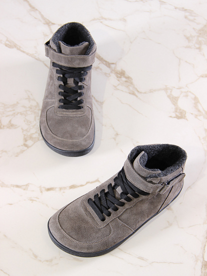 картинка Босоногие ботинки ED'ART 211.NATA'bl.Серый замок замша от интернет магазина