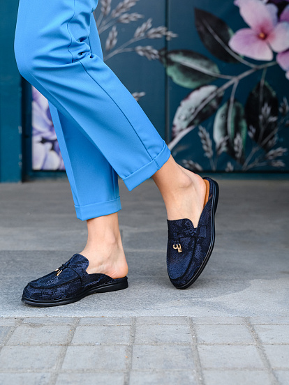 картинка Мюли ED'ART 1070.2614'bl. синяя мамба от интернет магазина