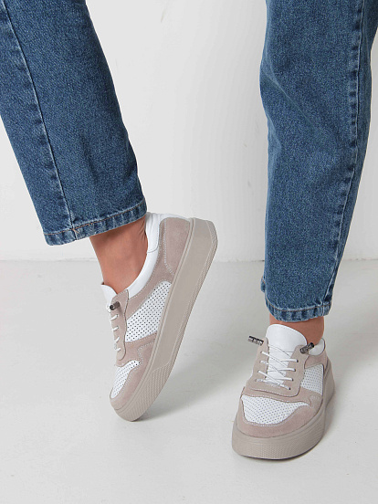 картинка Кеды ED'ART 149.LusiR2'la. Белый бежевый от интернет магазина