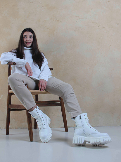 картинка Ботинки ED'ART 329.21153'w. белые от интернет магазина