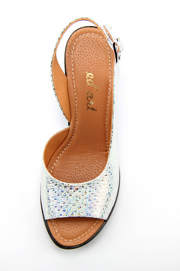 картинка Босоножки ED'ART 6009.624'bl.eng/silver от интернет магазина