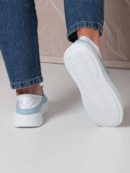 картинка Кеды ED'ART 163.P.LusiR2'w. Голубой белый от интернет магазина