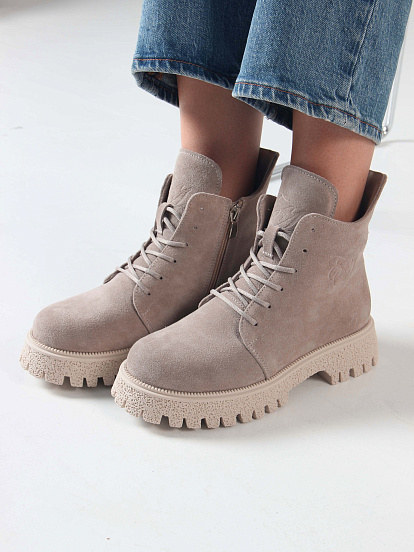 картинка Ботинки ED'ART 228.V.1541'be. Каменный замша от интернет магазина