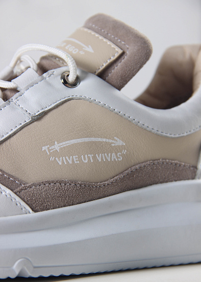картинка Кроссовки ED'ART 150.236143w.белый-бежевый от интернет магазина