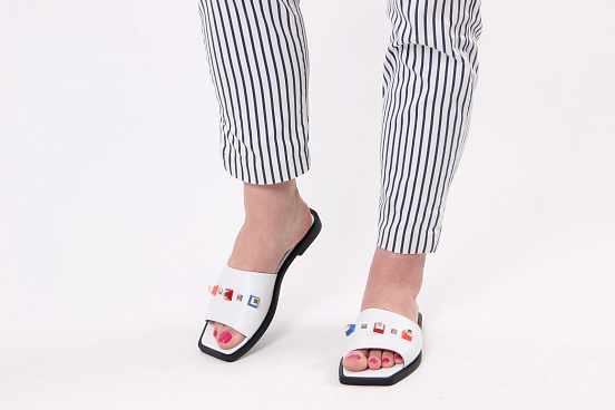 картинка Босоножки ED'ART 1060.113'bl.white от интернет магазина