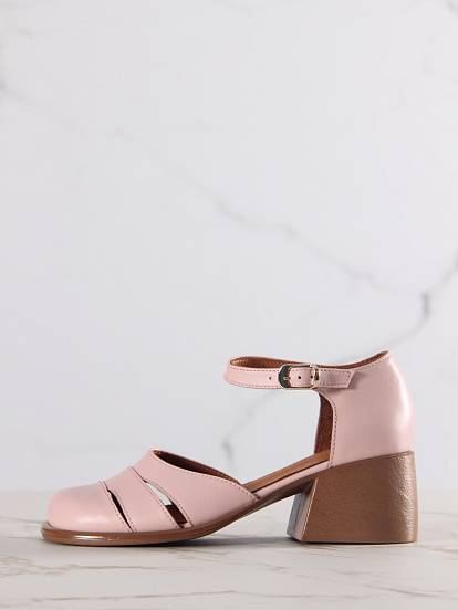 картинка Босоножки ED'ART 5032.23663'be. Розовый +коричневый от интернет магазина