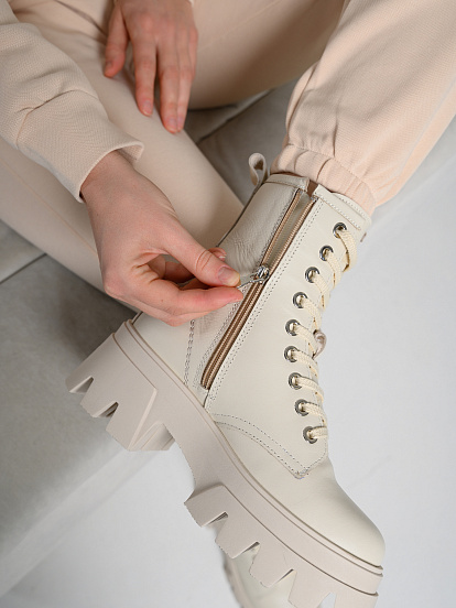 картинка Ботинки ED'ART 329.зиплайн'be. бежевый от интернет магазина
