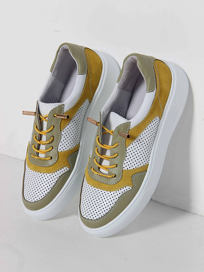 картинка Кеды ED'ART 149.LusiR2'w. Авокадо желтый от интернет магазина