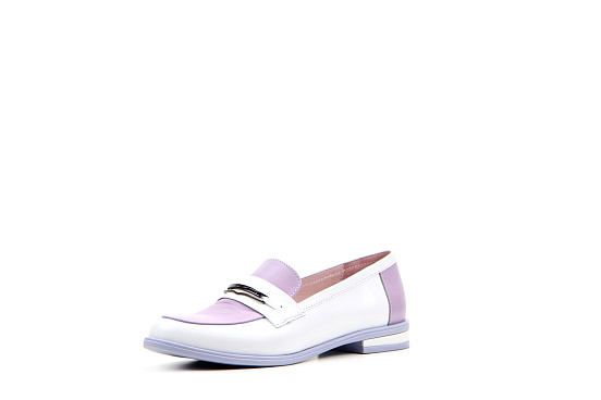 картинка Лоферы туфли ED'ART 117.madonna'l.white-lilac от интернет магазина