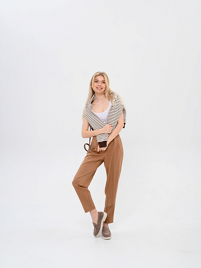 картинка Лоферы туфли ED'ART 176.1593'be. Капучино замша от интернет магазина