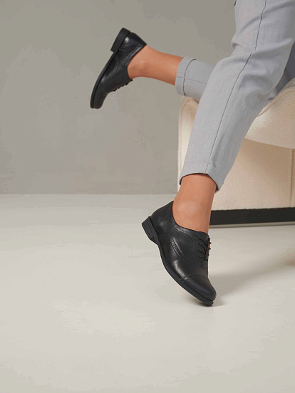 картинка Туфли полуботинки ED'ART 111.madonna'bl. Черный от интернет магазина