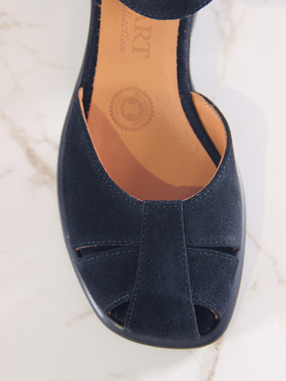 картинка Босоножки ED'ART 5033.23663'bl. Черная замша от интернет магазина
