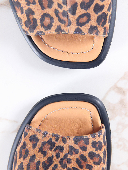 картинка Босоножки ED'ART 5031.23663'bl. коричневый леопард от интернет магазина