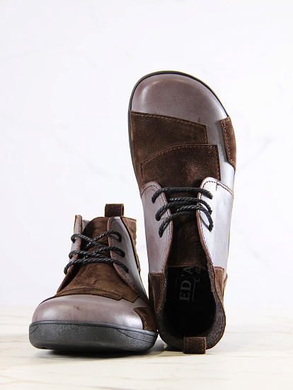 картинка Ботинки ED'ART 305.Ната'bl. Вакса коричневая+корич замша от интернет магазина