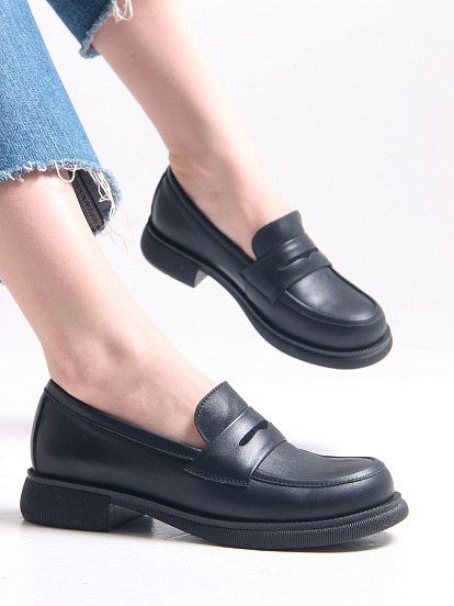 картинка Лоферы туфли ED'ART 175.патриция'bl. черный от интернет магазина