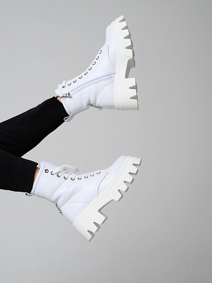 картинка Ботинки ED'ART 329.зиплайн'w. белый от интернет магазина