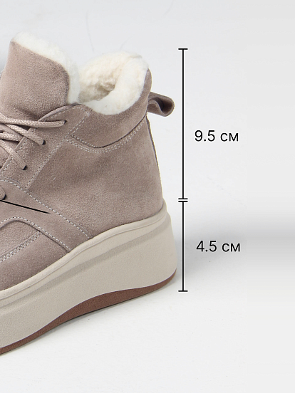 картинка Ботинки ED'ART 260.windy'be. каменный замш от интернет магазина