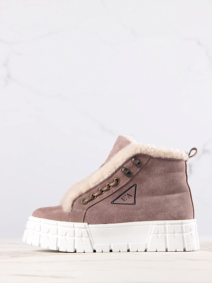 картинка Ботинки ED'ART 243.о.212131'w. Капучино замша от интернет магазина