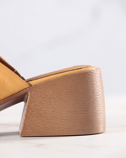 картинка Сабо ED'ART 5300.23663'be. Тыква лион+коричневый от интернет магазина