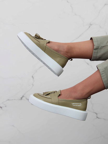 картинка Лоферы ED'ART 167.Lusi23'w. Авокадо-виктория от интернет магазина