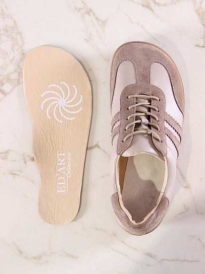 картинка Босоногие кеды ED'ART 184.nata'br.Визон+капучино замша от интернет магазина