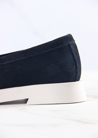 картинка Лоферы туфли ED'ART 172.1841'be. черная замша от интернет магазина