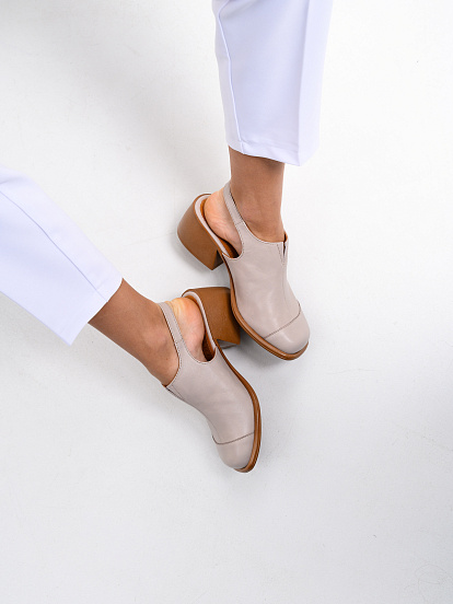 картинка Босоножки ED'ART 5133.23663'be. Стар визон+коричневый от интернет магазина