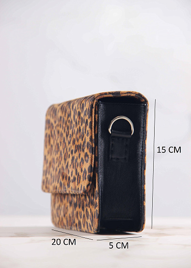 картинка Сумка-клатч ED'ART k08.коричневый леопард от интернет магазина