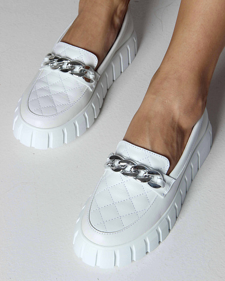 картинка Лоферы туфли ED'ART 145.91505'w.Белый от интернет магазина