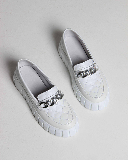 картинка Лоферы туфли ED'ART 145.91505'w.Белый от интернет магазина