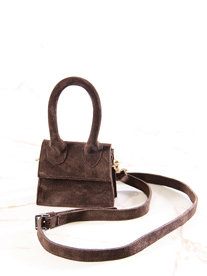 картинка Сумка ED`ART  J 01.Коричневая замша от интернет магазина