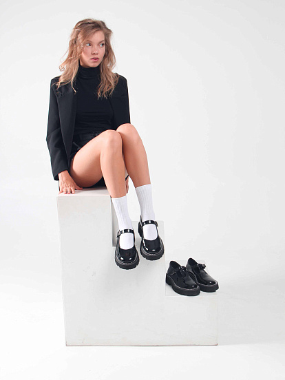 картинка Туфли полуботинки ED'ART 1003.5151'bl. Черный от интернет магазина