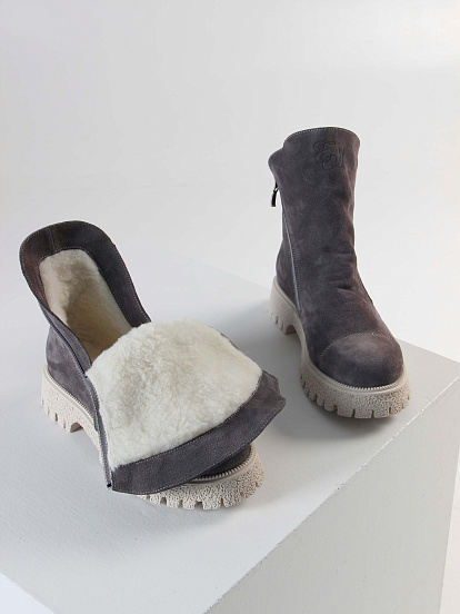 картинка Ботинки ED'ART 233.1541'be. Серый замок от интернет магазина